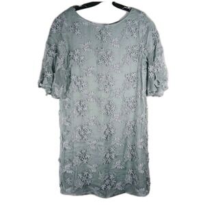 Sundance Princess Dreams Embroidered Boho Bell Sleeve Shift Dress Medium Formal